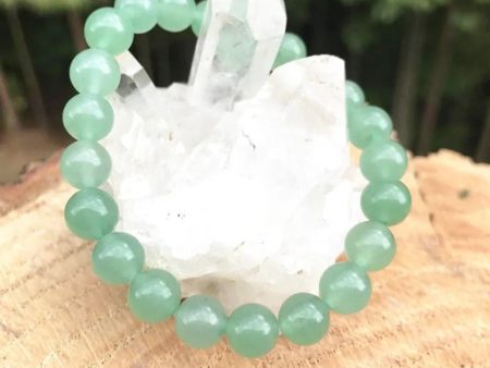 Natural Green Aventurine Beads Bracelet 8 mm on Sale