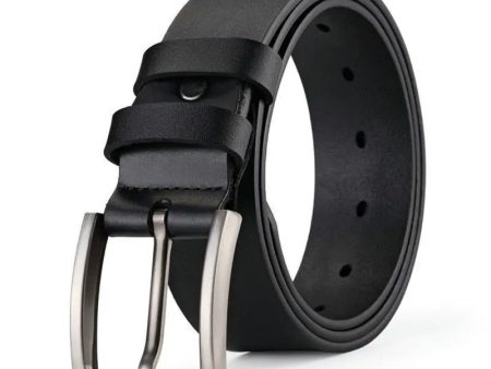 Men s Leather Belt Black Causal Wear Online