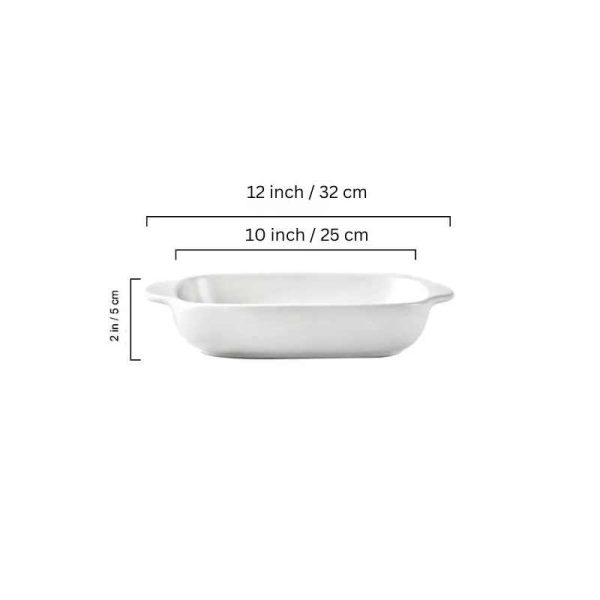 White Ceramic Serving Plate 10  For Discount