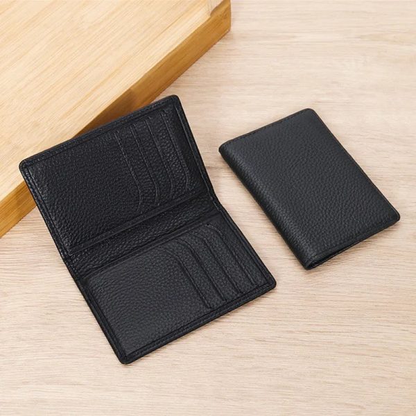 Men s Leather Card Bifold Wallet on Sale