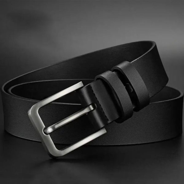 Men s Leather Belt Black Causal Wear Online