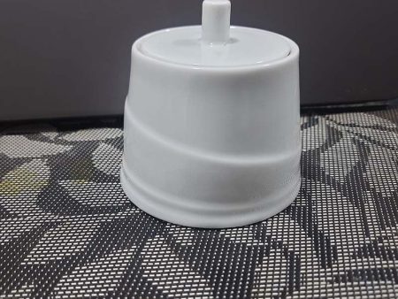 White Ceramic Sugar Bowl on Sale