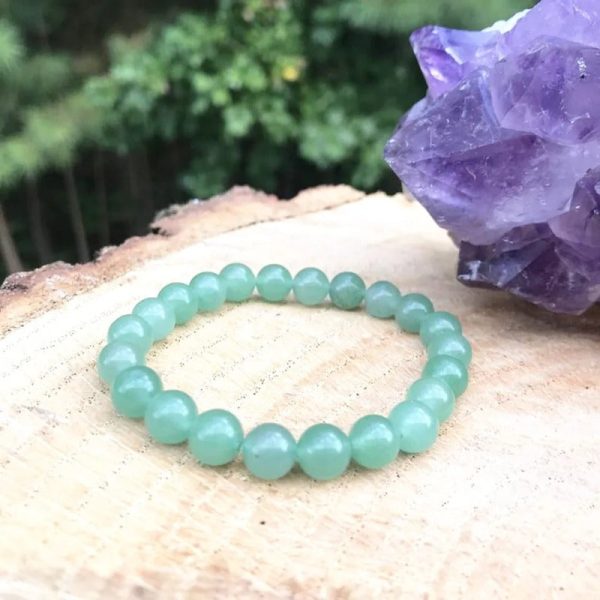 Natural Green Aventurine Beads Bracelet 8 mm on Sale