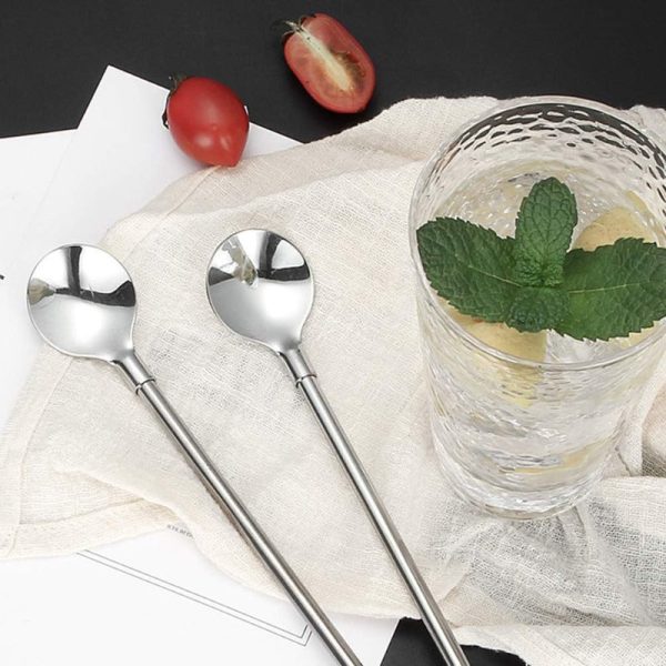 Metal Straw Spoon 6 PCS Online Sale