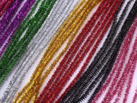 Glitter Chenille Pipe Cleaners 50 PCS For Cheap