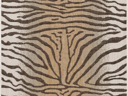 Trans Ocean Carmel 8431 12 Zebra Beige Area Rug by Liora Manne Fashion