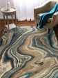 Trans Ocean Ashford 8133 03 Agate Blue Area Rug by Liora Manne Online Hot Sale