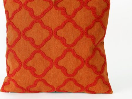 Trans Ocean Visions I Crochet Tile Orange by Liora Manne Online now