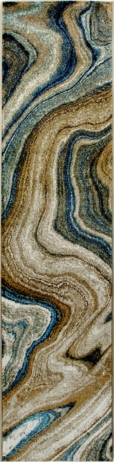 Trans Ocean Ashford 8133 03 Agate Blue Area Rug by Liora Manne Online Hot Sale