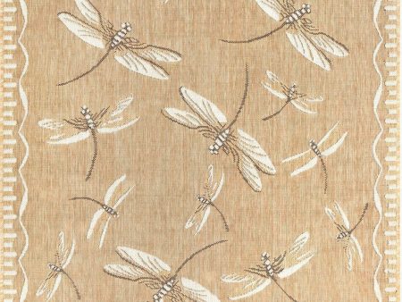 Trans Ocean Carmel 8440 22 Dragonfly Beige Area Rug by Liora Manne Online