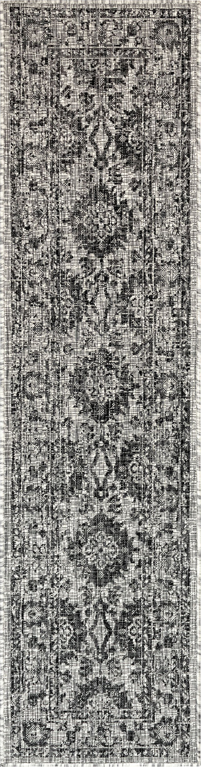 Trans Ocean Carmel 8418 48 Vintage Floral Black Area Rug by Liora Manne Supply