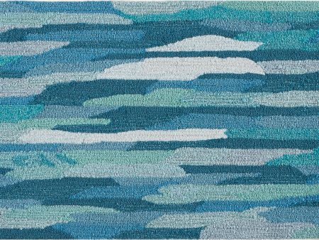 Trans Ocean Capri 1725 94 Cloud Blue Area Rug by Liora Manne Cheap