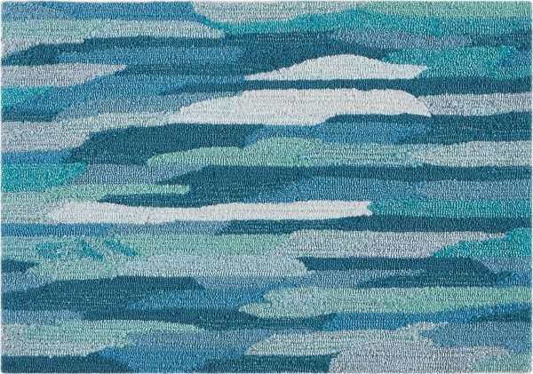 Trans Ocean Capri 1725 94 Cloud Blue Area Rug by Liora Manne Cheap