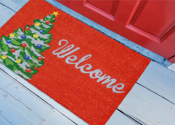 Trans Ocean Natura Winter Welcome Red by Liora Manne Cheap