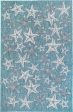 Trans Ocean Carmel 8415 04 Starfish Blue Area Rug by Liora Manne Online Sale