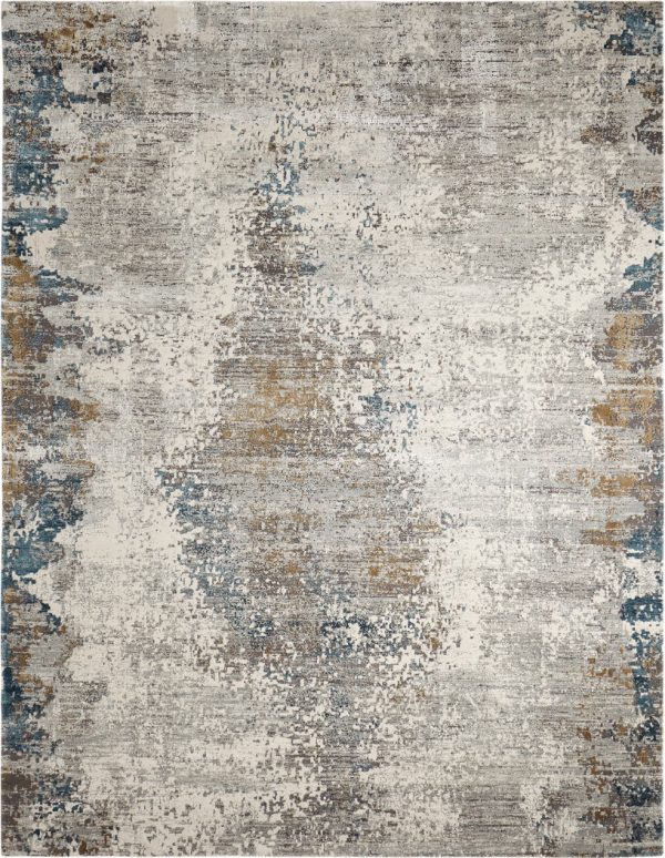 Ancient Boundaries Kerri KER-07 Pearl Grey Multi Area Rug Cheap