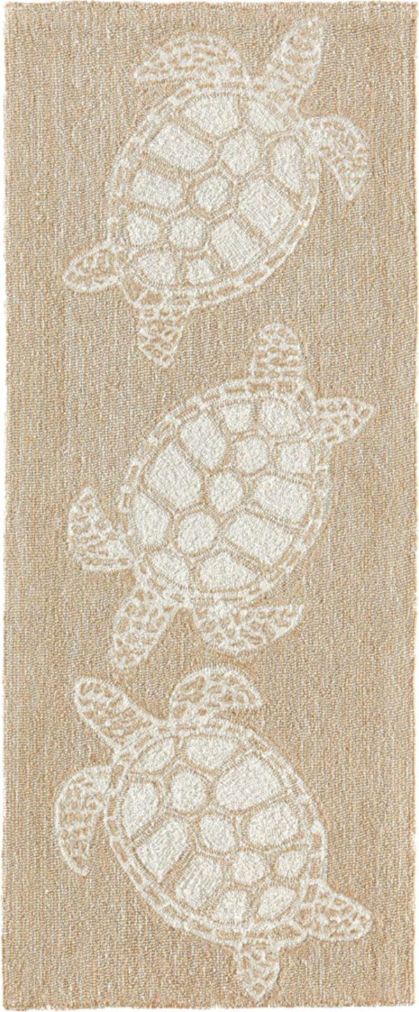 Trans Ocean Frontporch Turtle Ivory Cream by Liora Manne Hot on Sale