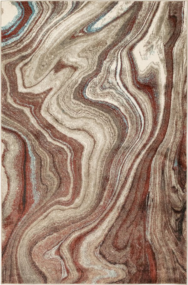 Trans Ocean Ashford 8133 24 Agate Red Area Rug by Liora Manne For Cheap