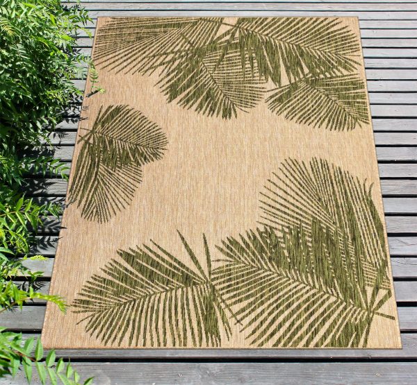 Trans Ocean Carmel 8439 06 Palm Green Area Rug by Liora Manne Discount