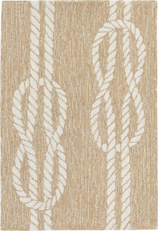 Trans Ocean Frontporch Ropes Ivory Cream by Liora Manne Sale