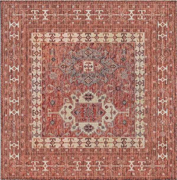 Trans Ocean Carmel 8409 24 Kilim Red Area Rug by Liora Manne Online Hot Sale