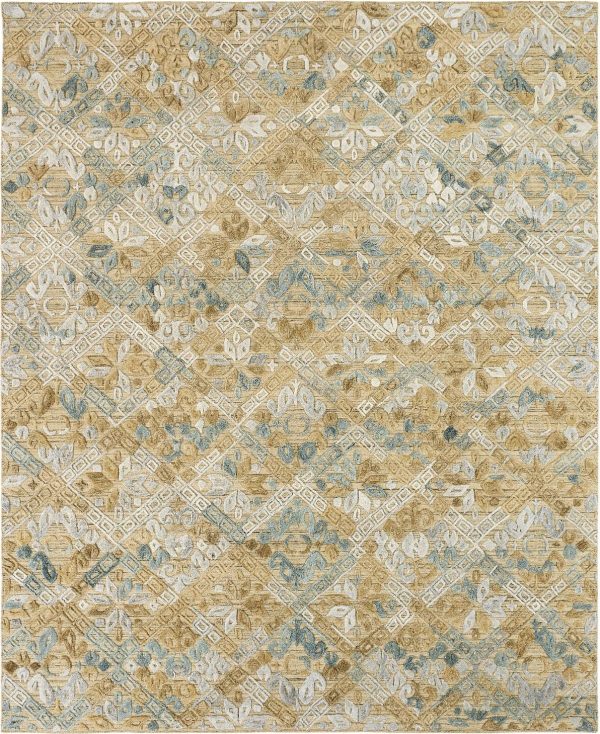 Ancient Boundaries Tunis TUN-10 Gold Area Rug Online Sale