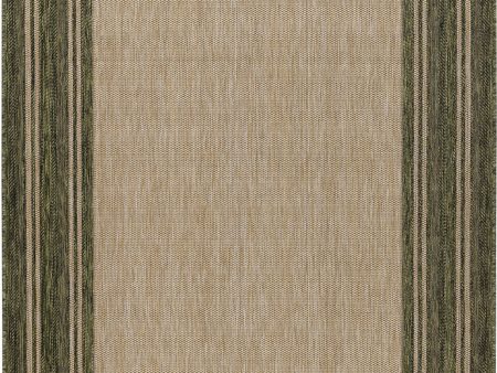 Trans Ocean Carmel 8425 06 Multi Border Green Area Rug by Liora Manne Online now