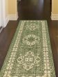 Trans Ocean Carmel 8409 06 Kilim Green Area Rug by Liora Manne For Sale