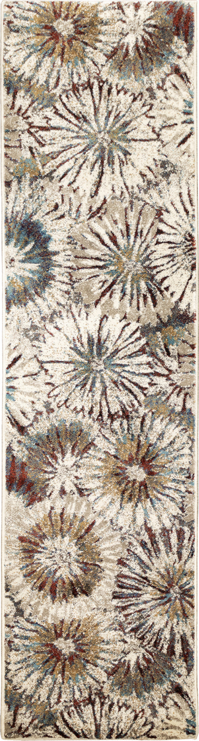 Trans Ocean Ashford 8135 44 Fall Flowers Multi Area Rug by Liora Manne Discount