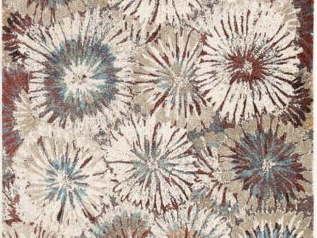 Trans Ocean Ashford 8135 44 Fall Flowers Multi Area Rug by Liora Manne Discount