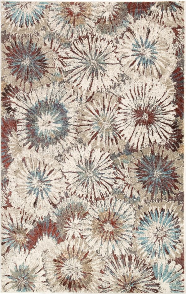 Trans Ocean Ashford 8135 44 Fall Flowers Multi Area Rug by Liora Manne Discount