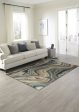 Trans Ocean Ashford 8133 03 Agate Blue Area Rug by Liora Manne Online Hot Sale