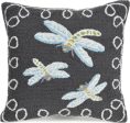 Trans Ocean Frontporch Dragonfly Black Grey by Liora Manne Fashion