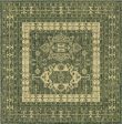 Trans Ocean Carmel 8409 06 Kilim Green Area Rug by Liora Manne For Sale