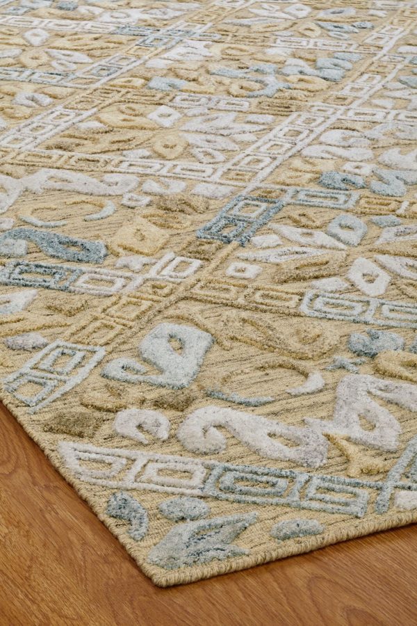 Ancient Boundaries Tunis TUN-10 Gold Area Rug Online Sale