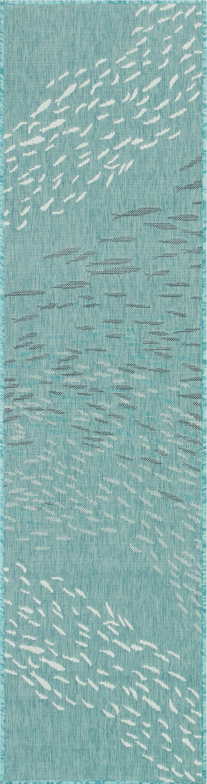 Trans Ocean Carmel 8449 04 School Of Fish Blue Area Rug by Liora Manne Cheap