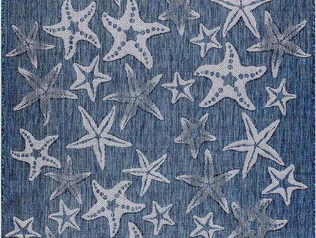 Trans Ocean Carmel 8415 33 Starfish Navy Area Rug by Liora Manne Cheap