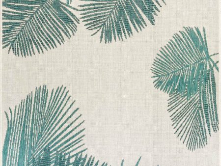 Trans Ocean Carmel 8439 04 Palm Blue Area Rug by Liora Manne Discount