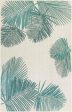 Trans Ocean Carmel 8439 04 Palm Blue Area Rug by Liora Manne Discount