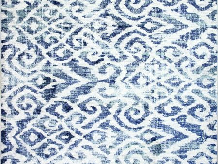 Bashian Barcelona B127-BH120 Ivory Blue Area Rug Sale