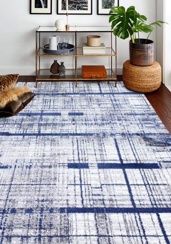 Bashian Barcelona B127-BH124 Grey Blue Area Rug Online Hot Sale