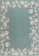 Trans Ocean Capri 1723 04 Seashell Border Blue Area Rug by Liora Manne Supply