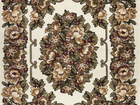 Trans Ocean Aurora 2859 12 Aubusson Ivory Area Rug by Liora Manne For Cheap