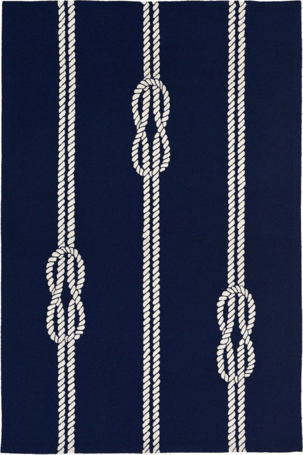 Trans Ocean Frontporch Ropes Blue by Liora Manne For Cheap