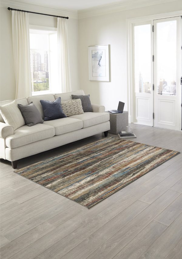 Trans Ocean Ashford 8136 44 Brushstrokes Multi Area Rug by Liora Manne Online Sale