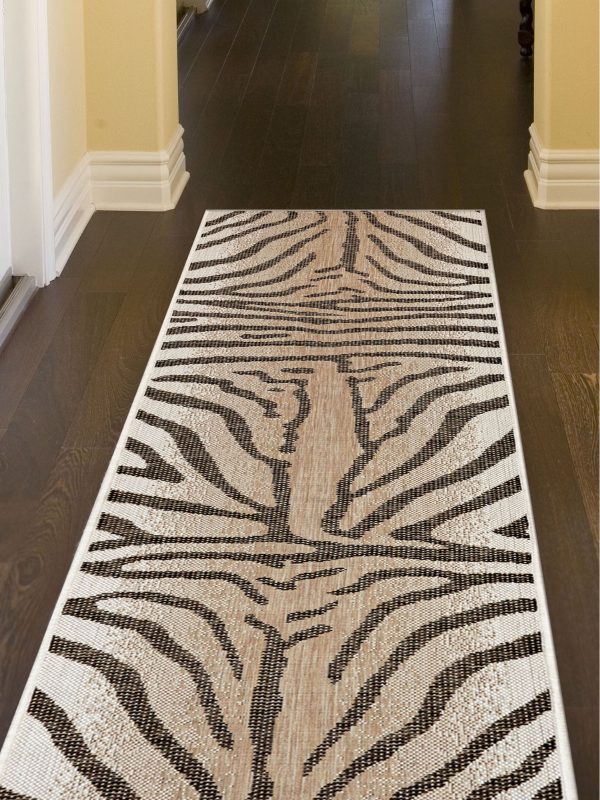 Trans Ocean Carmel 8431 12 Zebra Beige Area Rug by Liora Manne Fashion