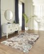 Trans Ocean Ashford 8135 44 Fall Flowers Multi Area Rug by Liora Manne Discount