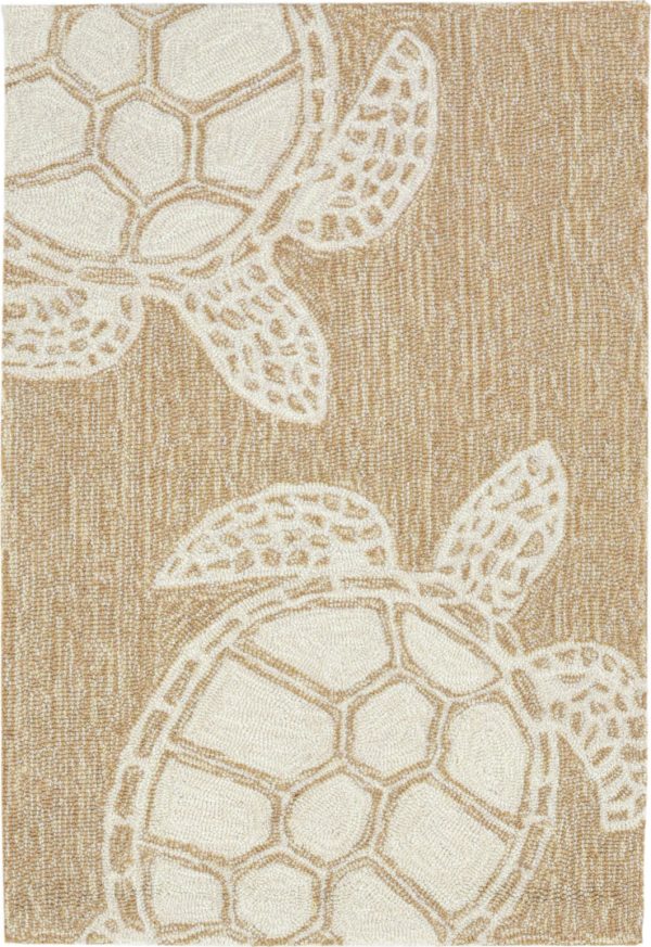 Trans Ocean Frontporch Turtle Ivory Cream by Liora Manne Hot on Sale