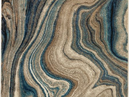 Trans Ocean Ashford 8133 03 Agate Blue Area Rug by Liora Manne Online Hot Sale