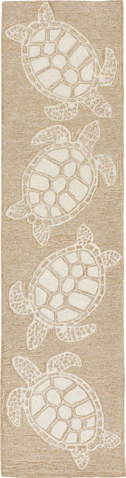 Trans Ocean Frontporch Turtle Ivory Cream by Liora Manne Hot on Sale